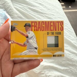 Topps Yellow and Red Fragments of the Farm Card